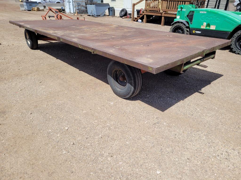 Drop Pin Flatbed 2 20" Axle Farm Trailer