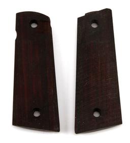 WWII COLT 1911 CHECKERED WOOD HANDGUN GRIPS