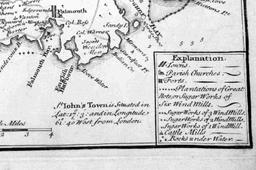 18TH CENTURY BOWEN MAP OF ANTIGUA