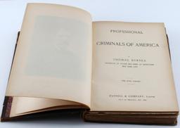 1886 BYRNES PROFESSIONAL CRIMINALS AMERICA 1ST ED