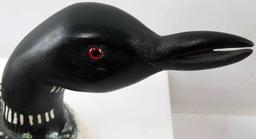 SIGNED 1980S CHESAPEAKE BAY COMMON LOON DUCK DECOY