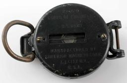 WWII US ARMY CORPS OF ENGINEERS COMPASS AND CASE