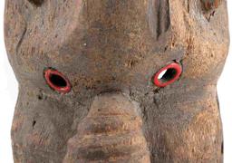 KRU GREBO WEST AFRICAN ANIMORPHIC TRIBAL MASK