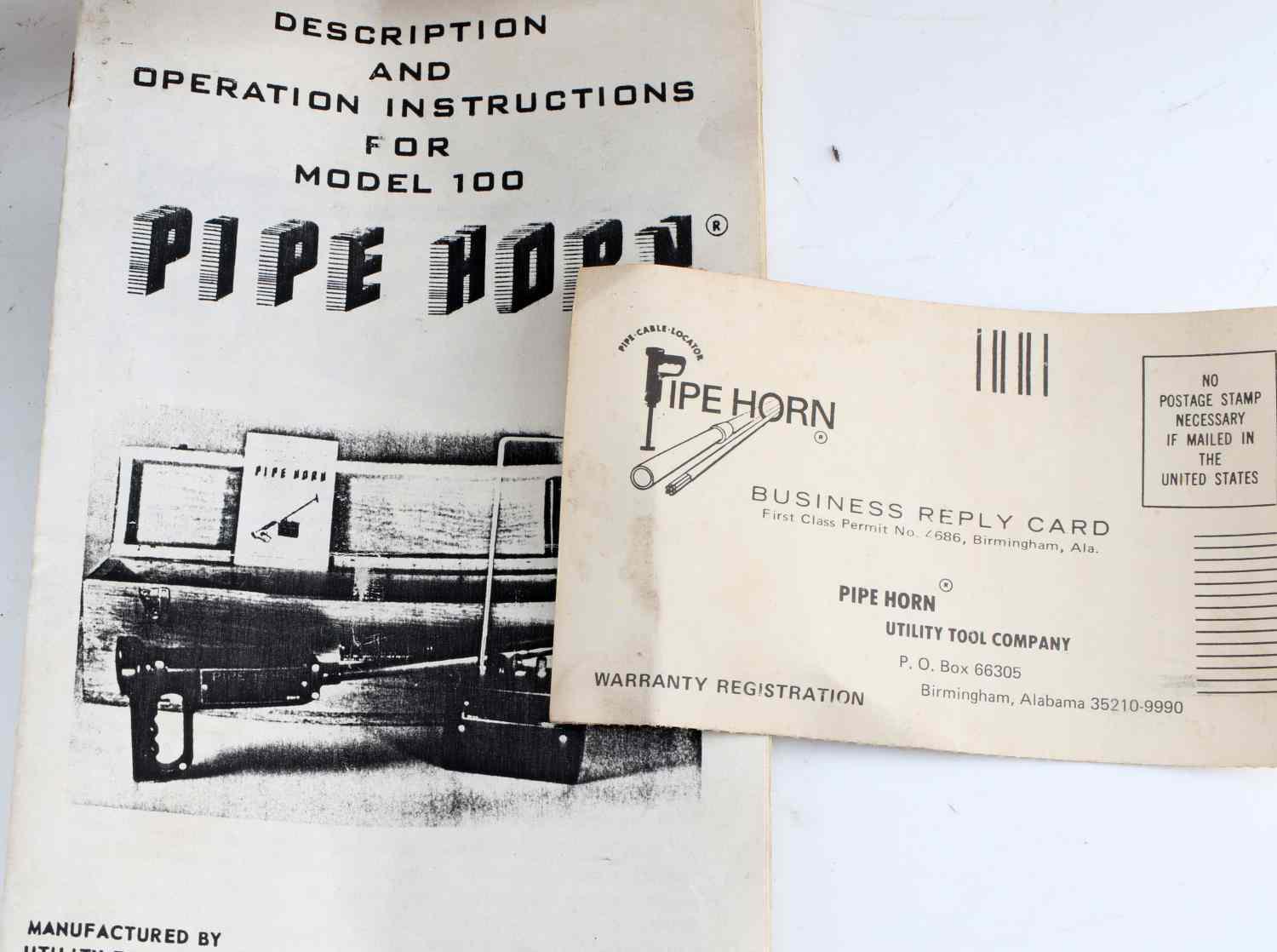 ANTIQUE UTILITY TOOL COMPANY PIPE HORN MODEL 100