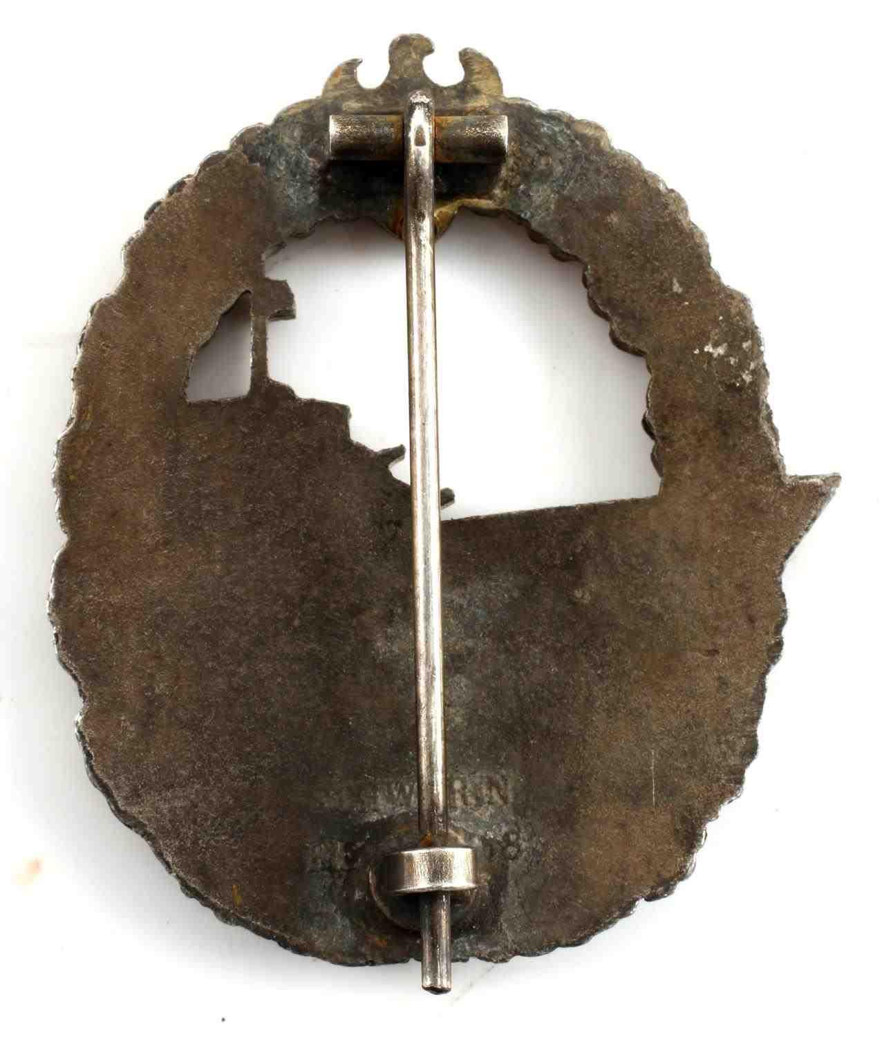 WWII GERMAN THIRD REICH NAVAL DESTROYER BADGE