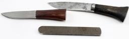 ETCHED GURKHA KUKRI BOWIE KNIFE WITH SHEATH
