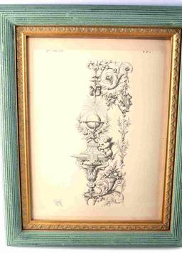 LIENARD ANTIQUE ARCHITECTURAL ETCHING ENGRAVING