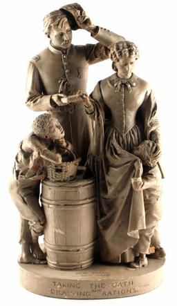 JOHN ROGERS TAKING THE OATH SCULPTURE
