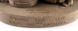 JOHN ROGERS TAKING THE OATH SCULPTURE