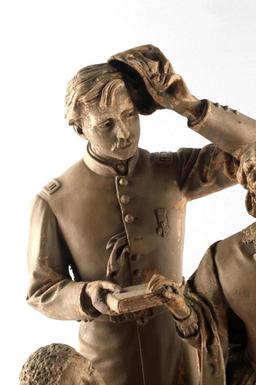 JOHN ROGERS TAKING THE OATH SCULPTURE
