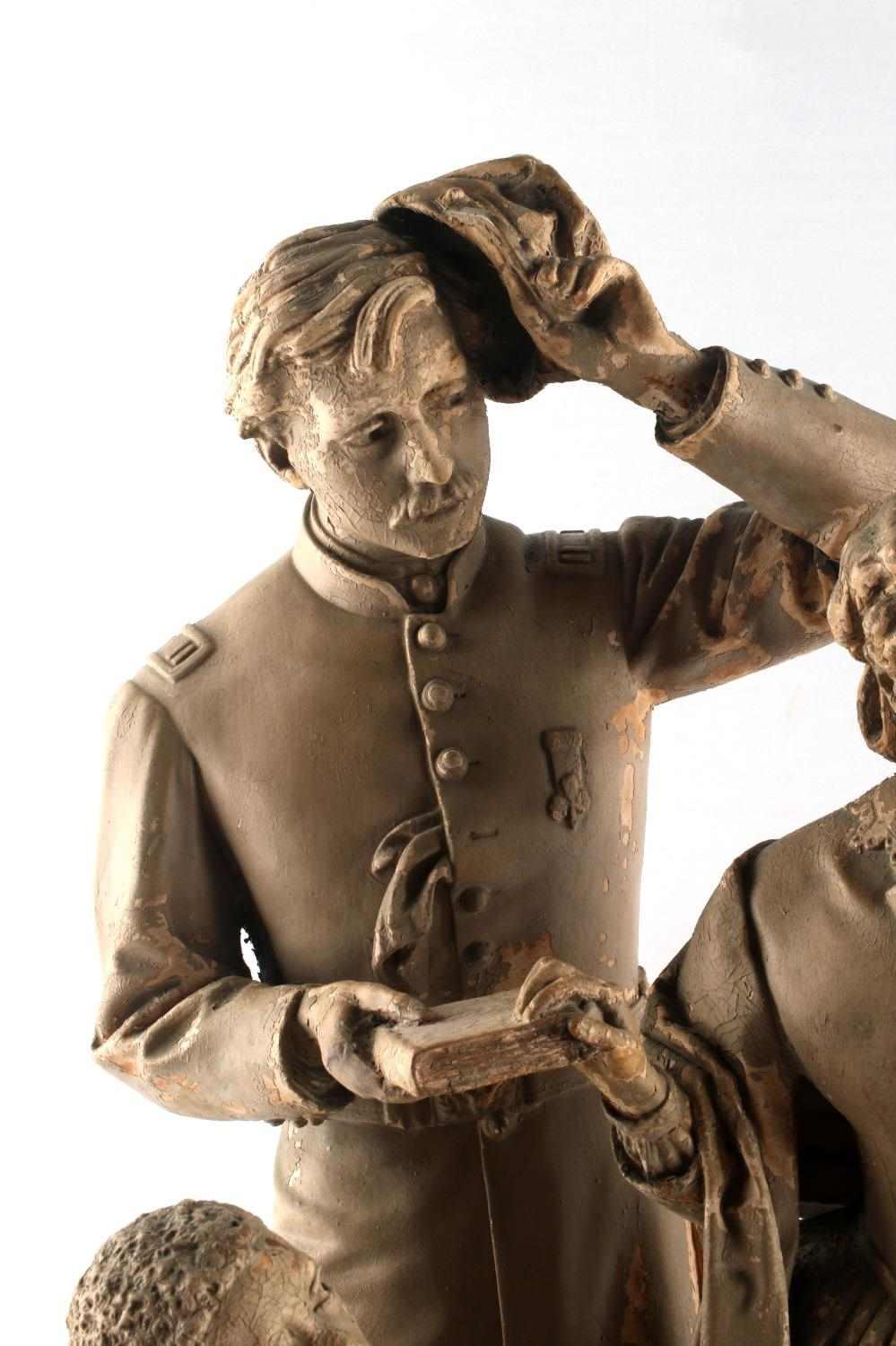 JOHN ROGERS TAKING THE OATH SCULPTURE
