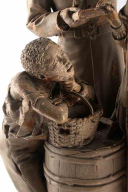 JOHN ROGERS TAKING THE OATH SCULPTURE