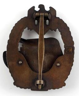 WWII GERMAN THIRD REICH PANZER ASSAULT TANK BADGE