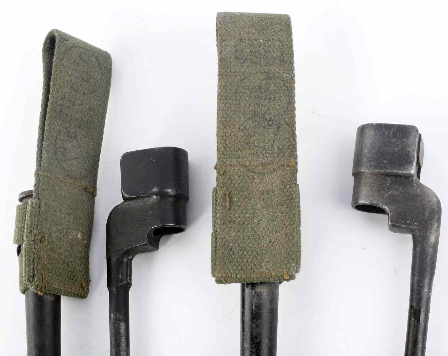 WWII BRITISH ENFIELD SPIKE BAYONET PAIR
