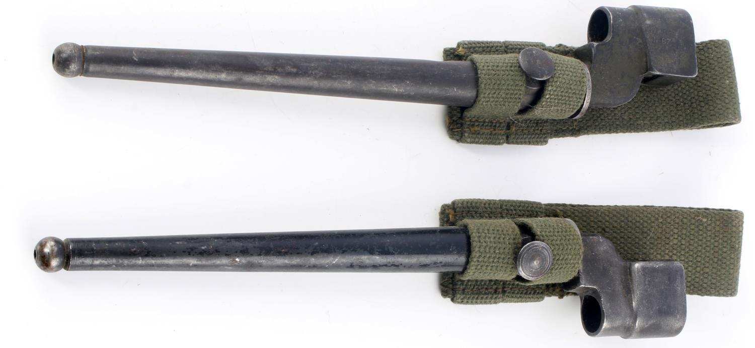 WWII BRITISH ENFIELD SPIKE BAYONET PAIR