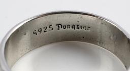 WWII GERMAN THIRD REICH SS MOTTO RING ENGRAVED