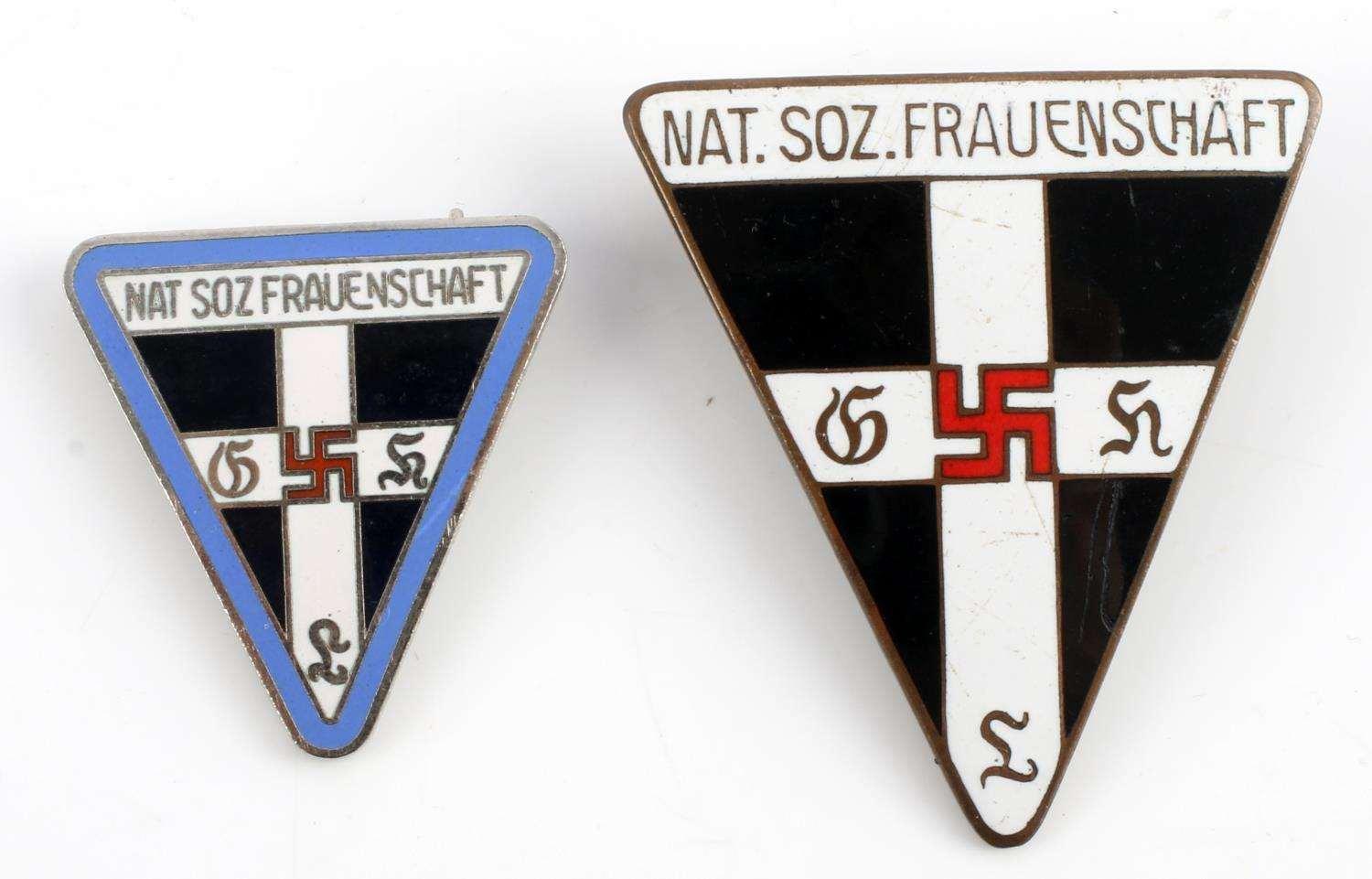 2 WWII GERMAN THIRD REICH FRAUENSCHAFT SERVICE PIN