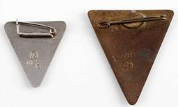 2 WWII GERMAN THIRD REICH FRAUENSCHAFT SERVICE PIN