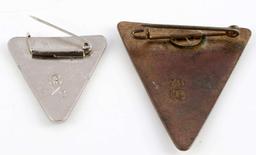 2 WWII GERMAN THIRD REICH FRAUENSCHAFT SERVICE PIN