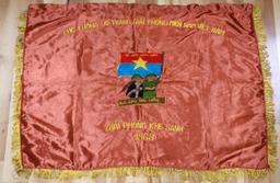 VIETNAM ERA VIET CONG 1969 REGIMENTAL BANNER FLAG