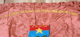 VIETNAM ERA VIET CONG 1969 REGIMENTAL BANNER FLAG