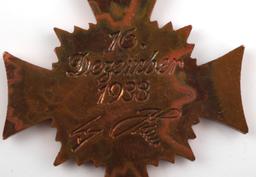 WWII GERMAN THIRD REICH REICH MOTHERS HONOR CROSS