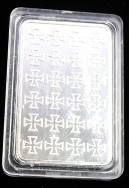 WWII GERMAN THIRD REICH STYLE SILVER 999 1OZ BAR