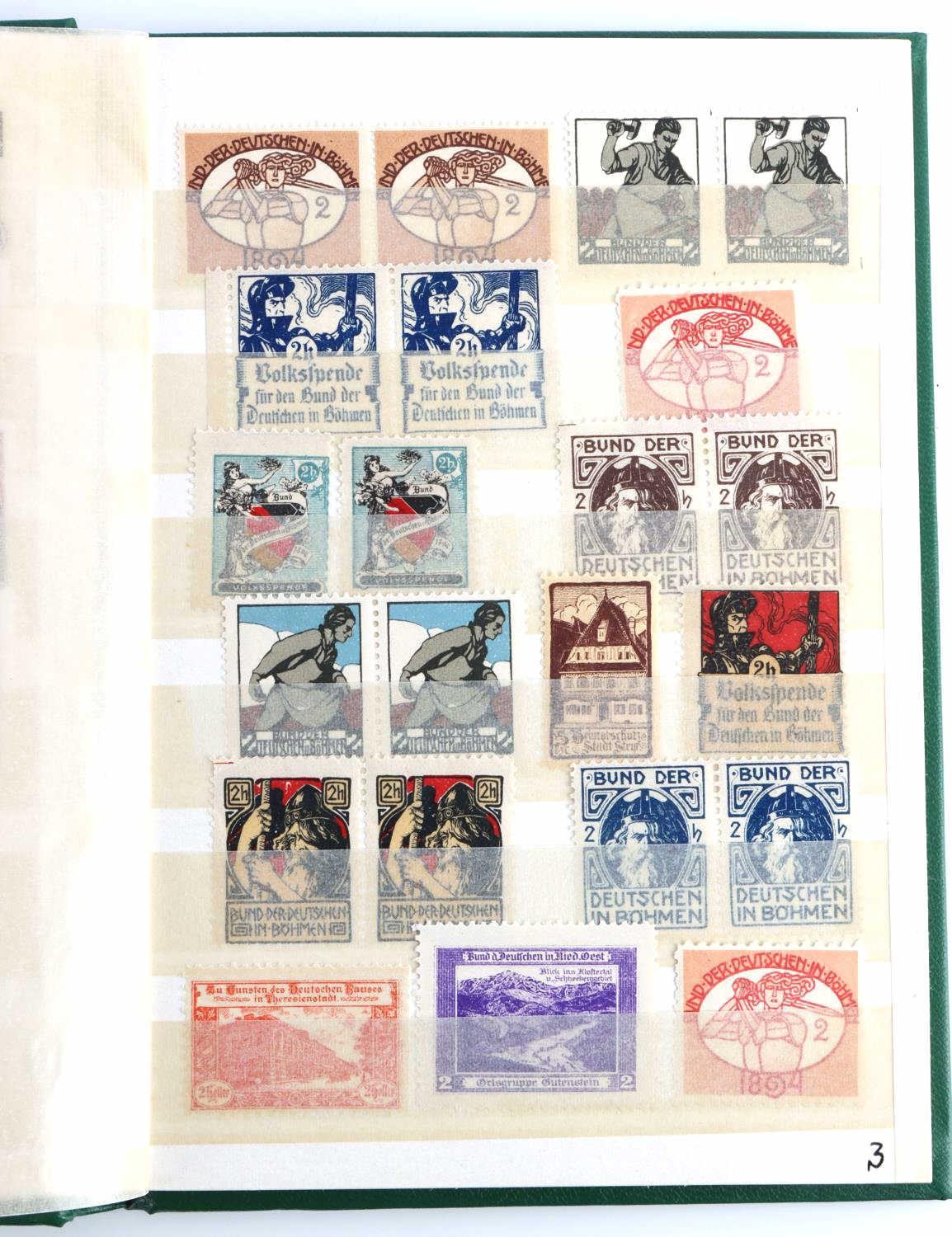 LOT 440 ASSORTED PRE WWII NON POSTAL GERMAN STAMPS