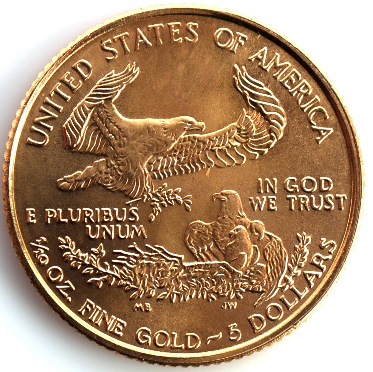 1/10TH OZ AMERICAN EAGLE GOLD COIN