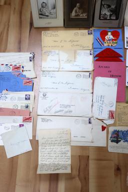 WWII US MILITARY SOLDIER ARCHIVE LETTERS