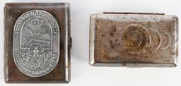 3 WWII GERMAN REICH CIGARETTE CASE & TRINKET BOX