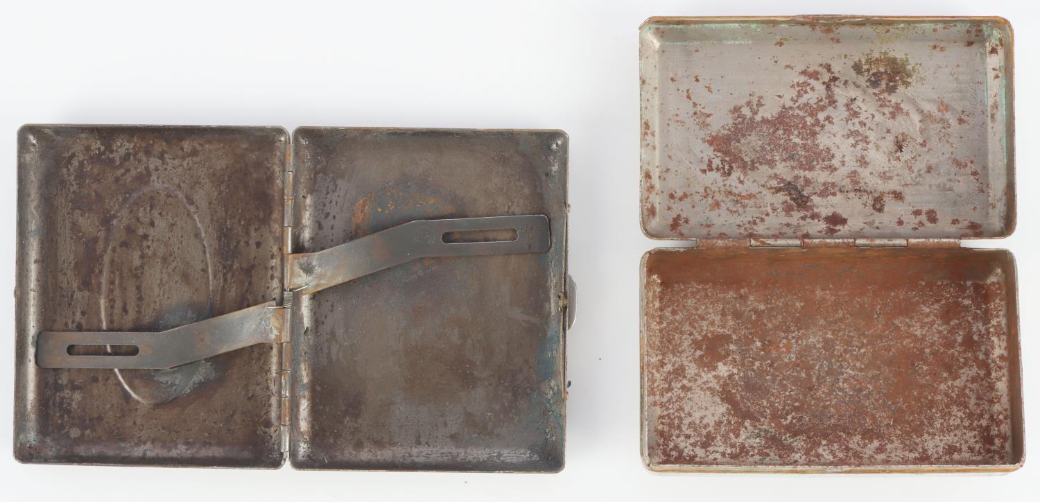 3 WWII GERMAN REICH CIGARETTE CASE & TRINKET BOX