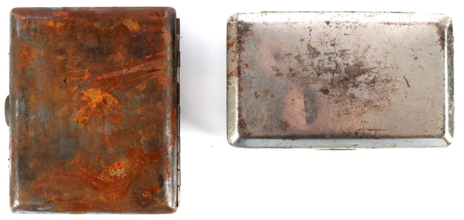 3 WWII GERMAN REICH CIGARETTE CASE & TRINKET BOX