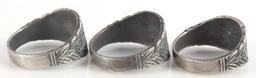 3 WWII GERMAN REICH WAFFEN SS WIKING NORDLAND RING