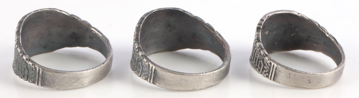 3 WWII GERMAN REICH WAFFEN SS WIKING NORDLAND RING