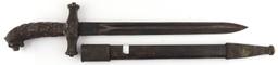 1935 RUSSIAN HUNTING DAGGER AND SCABBARD 1935