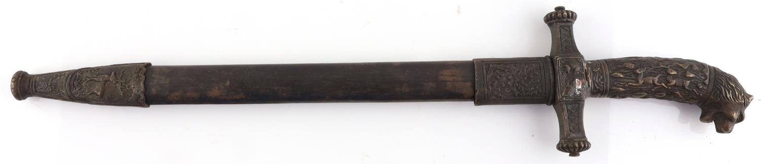 1935 RUSSIAN HUNTING DAGGER AND SCABBARD 1935