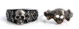 WWII GERMAN THIRD REICH GROUP OF 2 SILVER RINGS