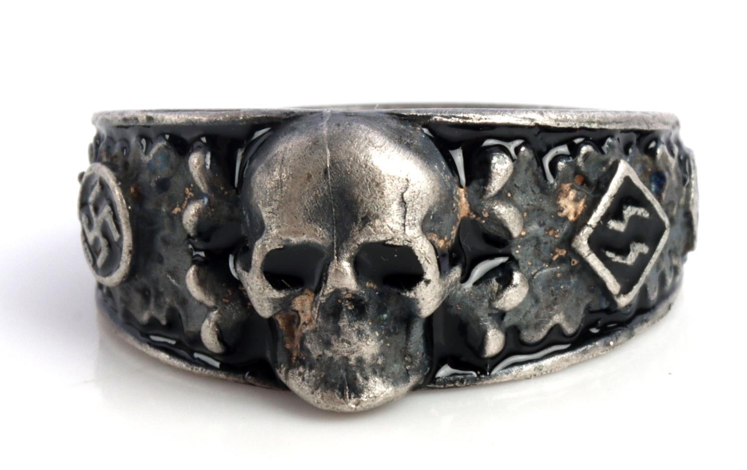 WWII GERMAN THIRD REICH GROUP OF 2 SILVER RINGS
