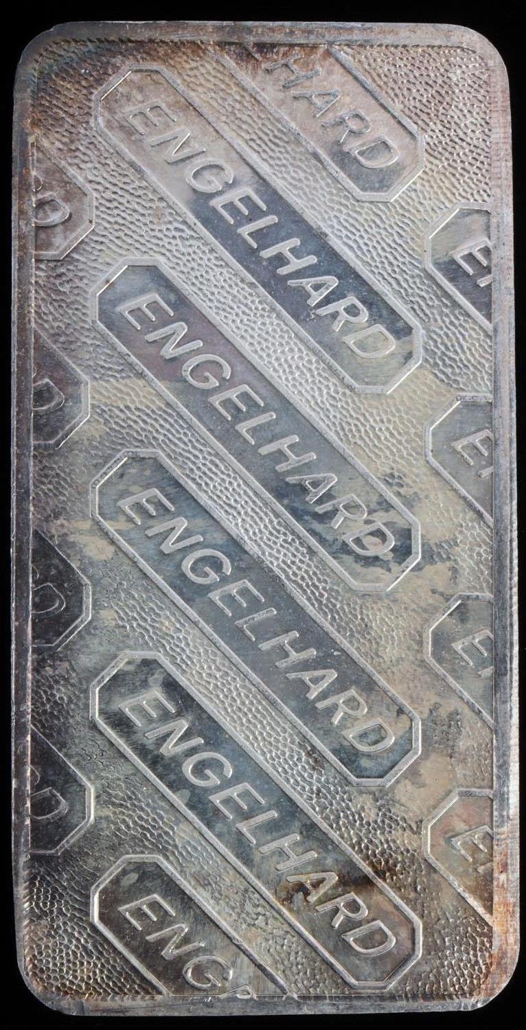 10 TROY OUNCE ENGELHARD SILVER BULLION INGOT