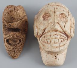 TAINO BONE ZEMI AND ANCESTRAL FETISH FACE