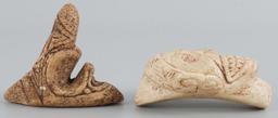 TAINO BONE ZEMI AND ANCESTRAL FETISH FACE