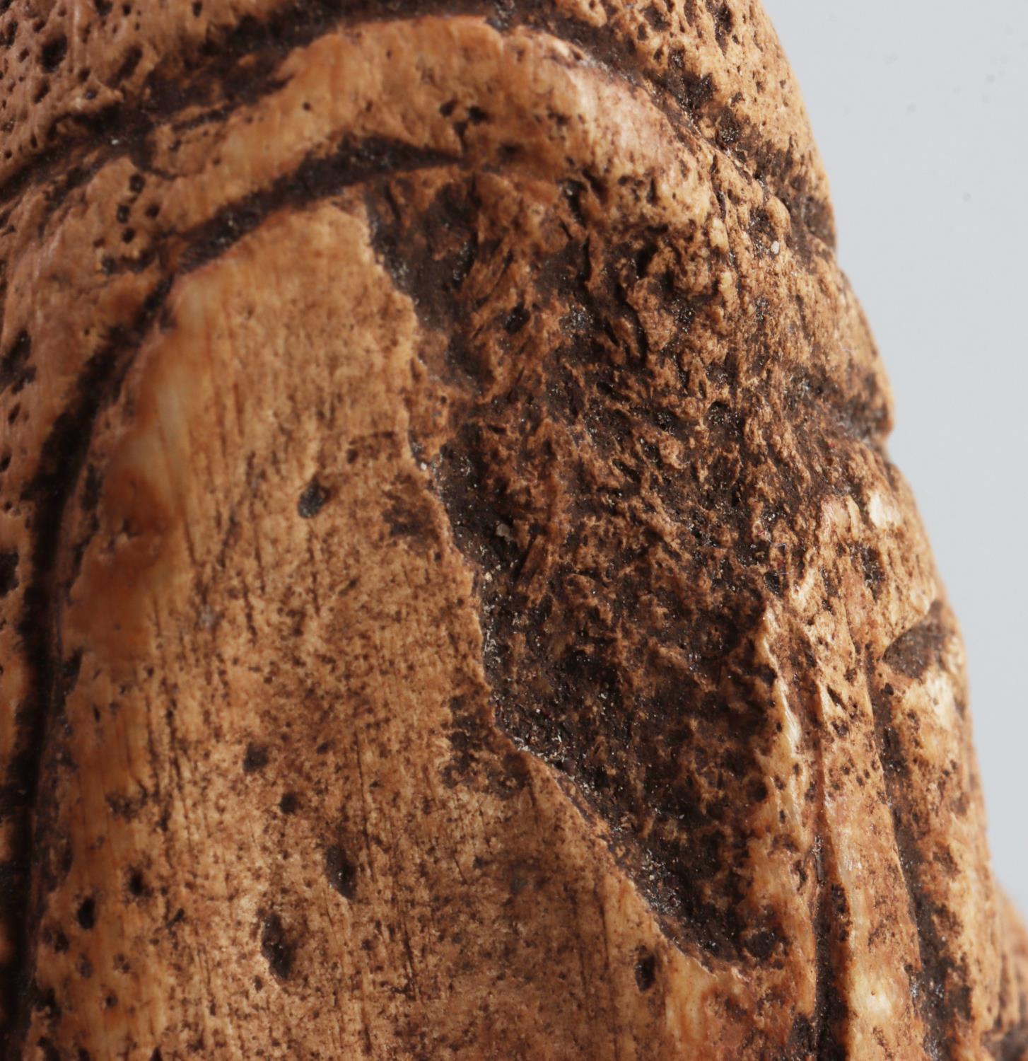 TAINO BONE ZEMI AND ANCESTRAL FETISH FACE