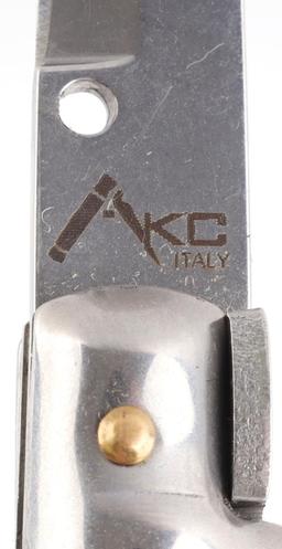 AKC ITALIAN SWITCHBLADE & 2 OTF KNIFE LOT