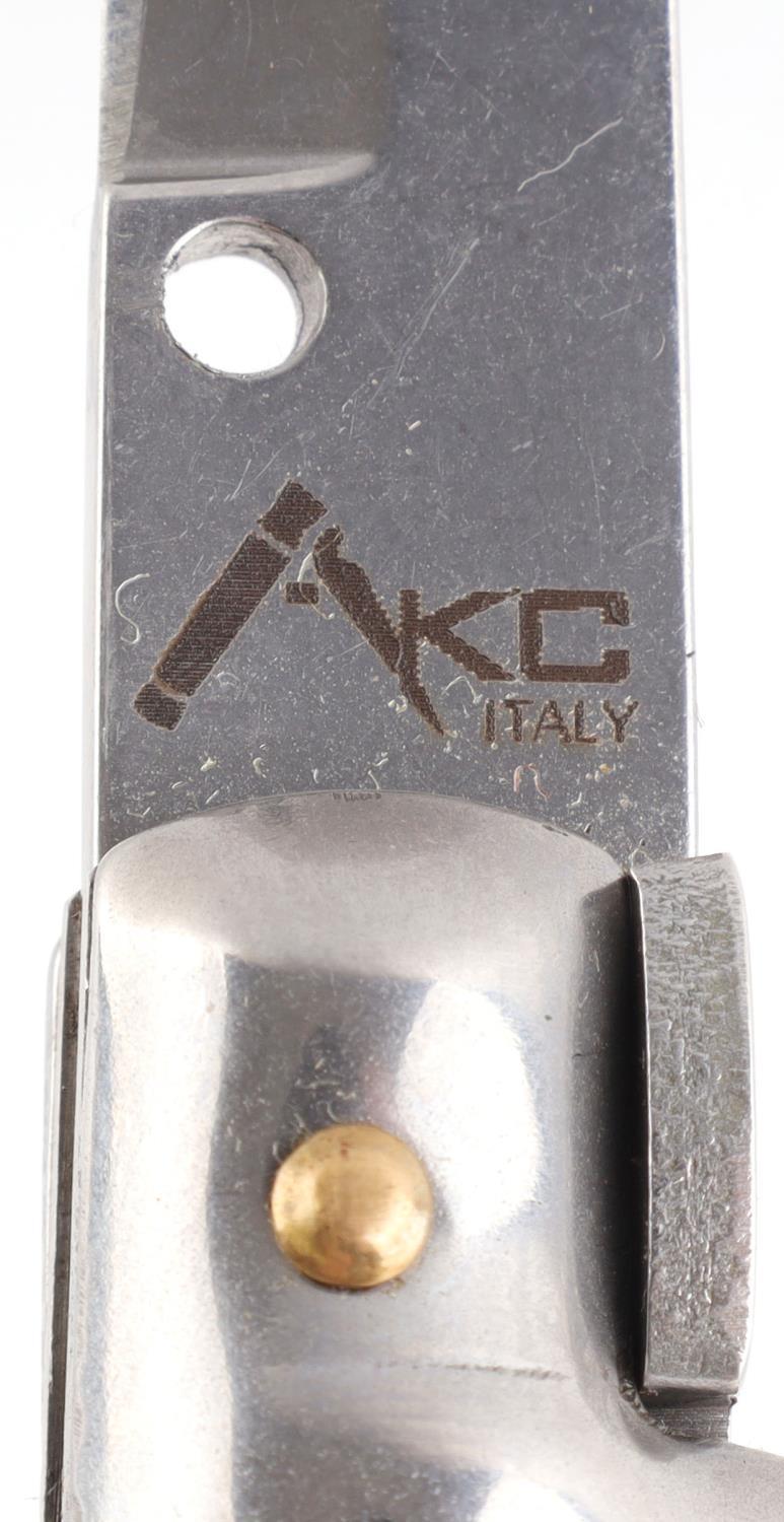 AKC ITALIAN SWITCHBLADE & 2 OTF KNIFE LOT