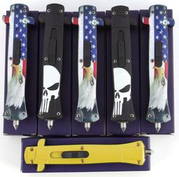 KNIFE LOT OF 6 OUT THE FRONT AUTOMATIC