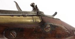 BRASS BARREL FLINTLOCK BLUNDERBUSS SPRING BAYONET
