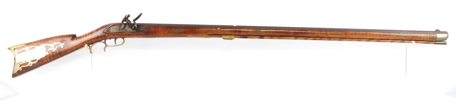 ANTIQUE FLINTLOCK LONG BARREL PARTS PROJECT RIFLE