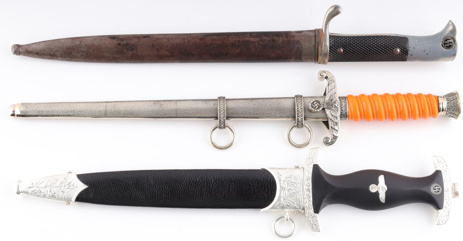 WWII GERMAN THIRD REICH DAGGERS AND BAYONET LOT