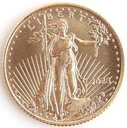 1/10TH OZ GOLD AMERICAN EAGLE BU COIN 2023